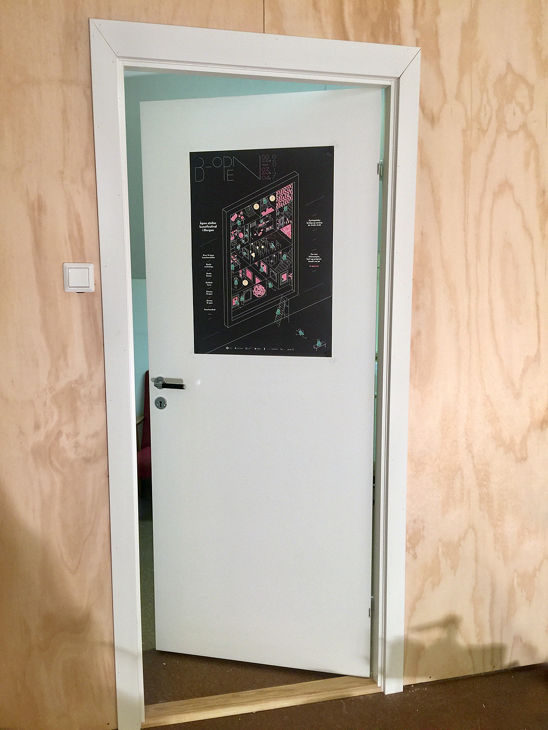 The door to my studio, which I installed yesterday ;)