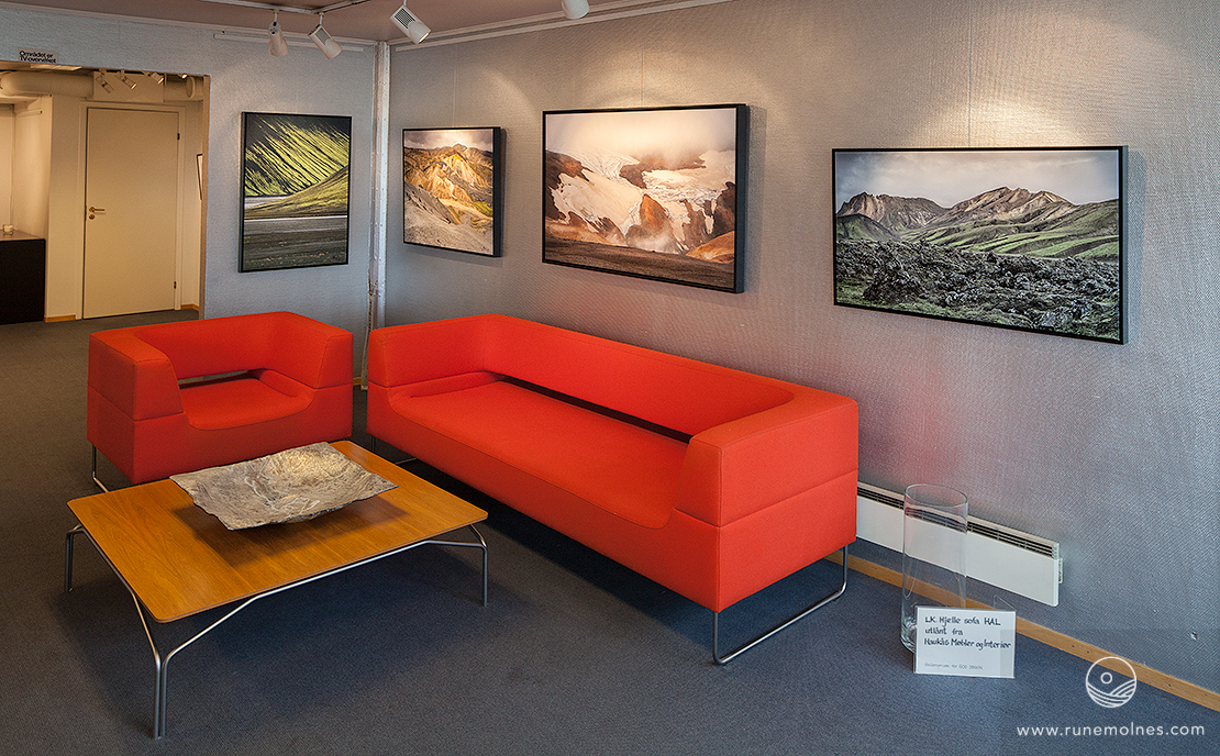 Interior shot from the entrance- area of Gallery Amare