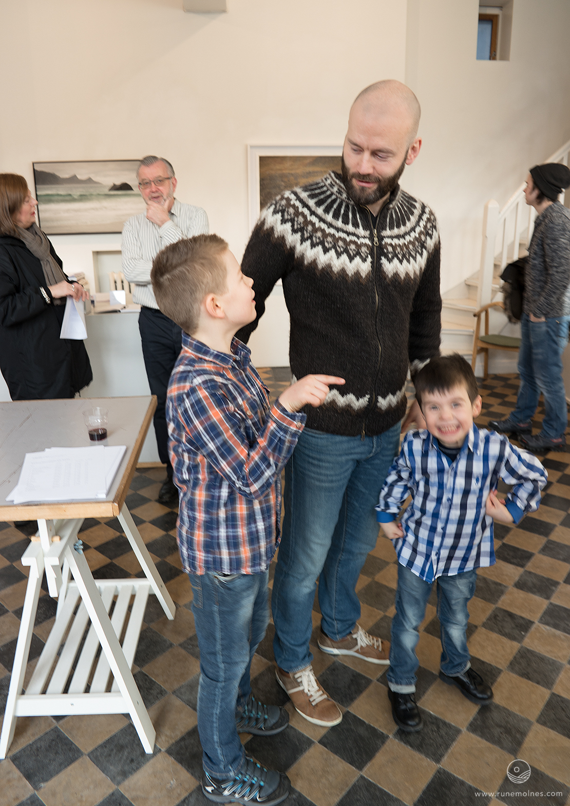 My two boys and my self.  (Photo: © Ingrid Taraldsen).